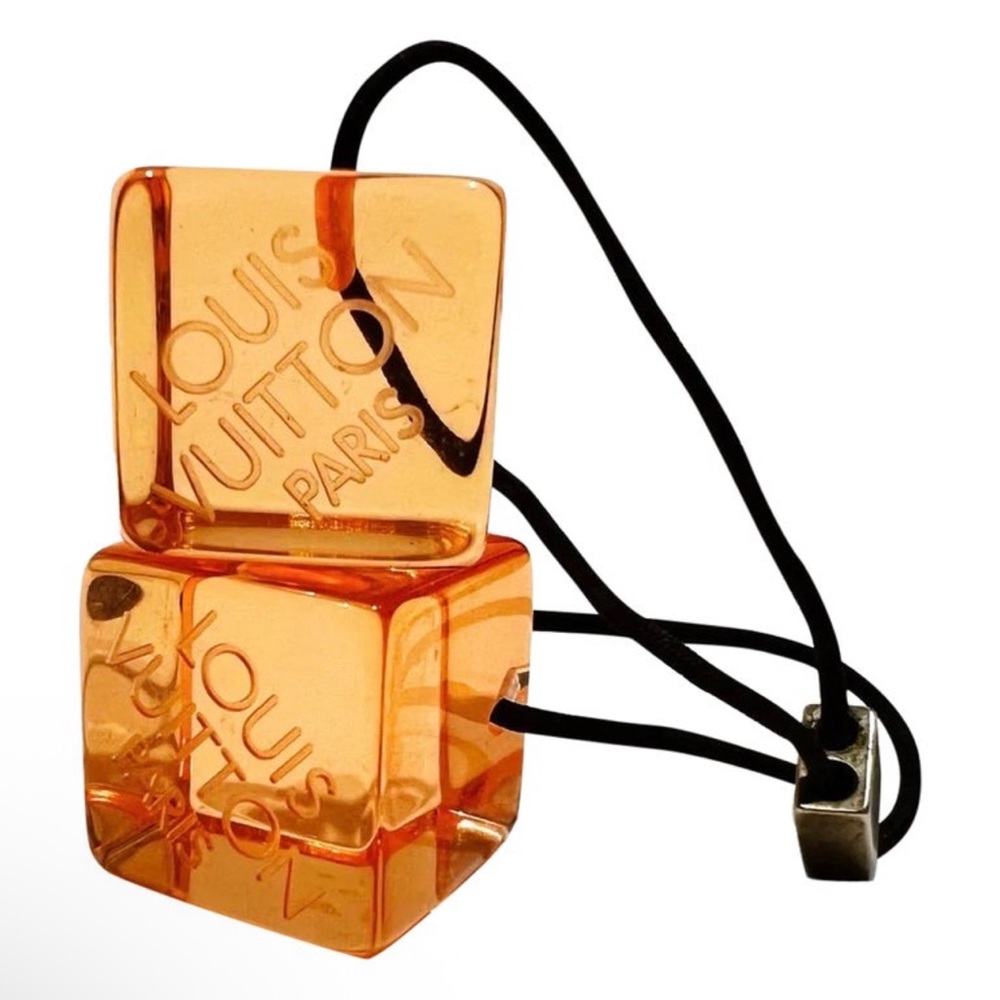 Louis Vuitton Orange Cube Hair Tie
